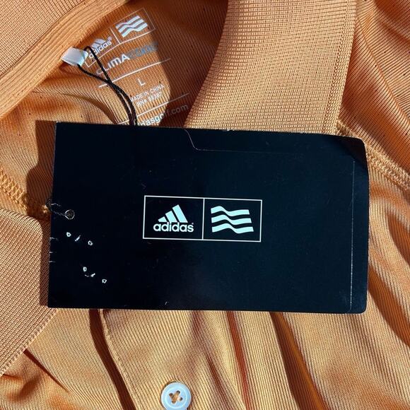 Adidas Orange Golf Polo Climacool Men’s Large NWT - Picture 5 of 7